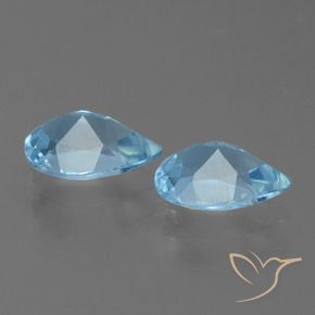 Shop natural 1.48ct Bleu ciel Topaze gems, En forme de poire, from Brésil at GemSelect. In stock, global shipping!