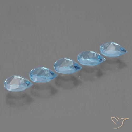Shop natural 3.23ct Bleu ciel Topaze gems, En forme de poire, from Brésil at GemSelect. In stock, global shipping!