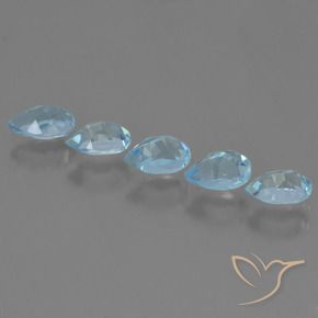 Shop natural 2.94ct Bleu ciel Topaze gems, En forme de poire, from Brésil at GemSelect. In stock, global shipping!