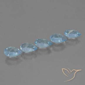 Shop natural 2.27ct Bleu ciel Topaze gems, En forme de poire, from Brésil at GemSelect. In stock, global shipping!