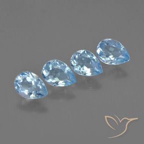 Shop natural 3.47ct Bleu ciel Topaze gems, En forme de poire, from Brésil at GemSelect. In stock, global shipping!