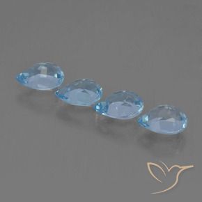 Shop natural 3.47ct Bleu ciel Topaze gems, En forme de poire, from Brésil at GemSelect. In stock, global shipping!