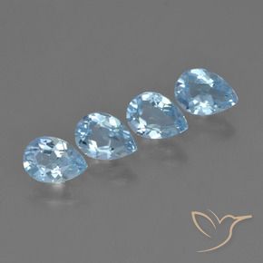 Shop natural 3.52ct Bleu Suisse Topaze gems, En forme de poire, from Brésil at GemSelect. In stock, global shipping!