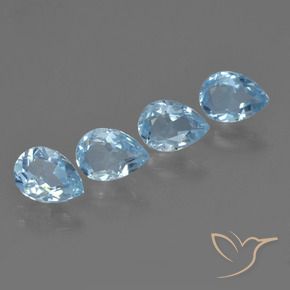Shop natural 3.53ct Bleu ciel Topaze gems, En forme de poire, from Brésil at GemSelect. In stock, global shipping!