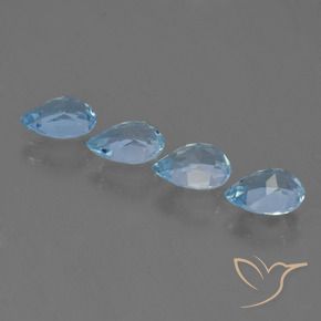 Shop natural 3.53ct Bleu ciel Topaze gems, En forme de poire, from Brésil at GemSelect. In stock, global shipping!