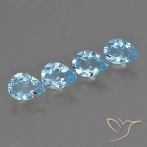 Shop natural 3.48ct Bleu ciel Topaze gems, En forme de poire, from Brésil at GemSelect. In stock, global shipping!