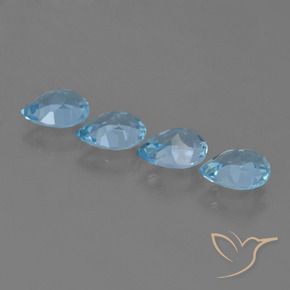 Shop natural 3.48ct Bleu ciel Topaze gems, En forme de poire, from Brésil at GemSelect. In stock, global shipping!