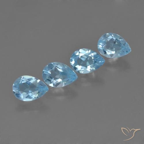 Shop natural 3.32ct Bleu Suisse Topaze gems, En forme de poire, from Brésil at GemSelect. In stock, global shipping!