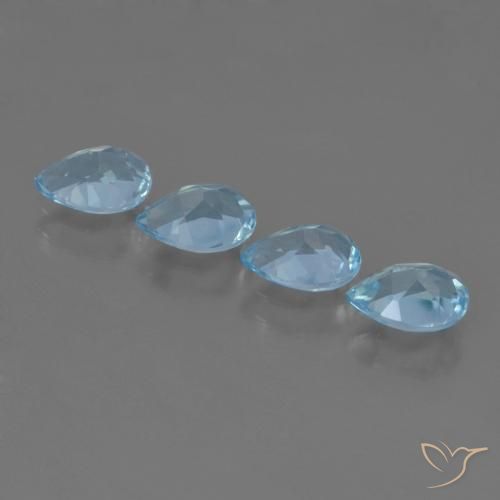 Shop natural 3.32ct Bleu Suisse Topaze gems, En forme de poire, from Brésil at GemSelect. In stock, global shipping!