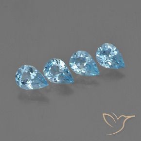 Shop natural 2.83ct Bleu ciel Topaze gems, En forme de poire, from Brésil at GemSelect. In stock, global shipping!