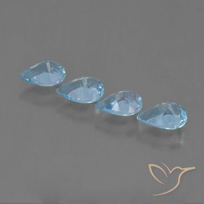 Shop natural 2.83ct Bleu ciel Topaze gems, En forme de poire, from Brésil at GemSelect. In stock, global shipping!
