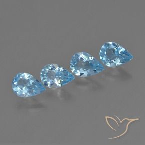 Shop natural 2.80ct Bleu ciel Topaze gems, En forme de poire, from Brésil at GemSelect. In stock, global shipping!