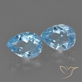 Shop natural 1.71ct Bleu ciel Topaze gems, En forme de poire, from Brésil at GemSelect. In stock, global shipping!