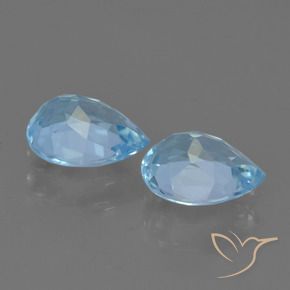 Shop natural 1.71ct Bleu ciel Topaze gems, En forme de poire, from Brésil at GemSelect. In stock, global shipping!