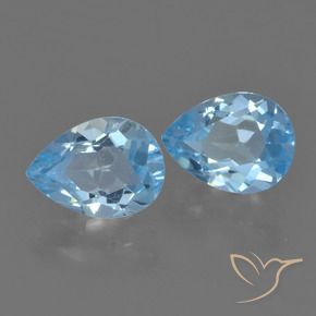 Shop natural 1.75ct Bleu ciel Topaze gems, En forme de poire, from Brésil at GemSelect. In stock, global shipping!