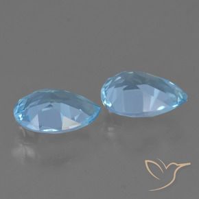 Shop natural 1.53ct Bleu Suisse Topaze gems, En forme de poire, from Brésil at GemSelect. In stock, global shipping!