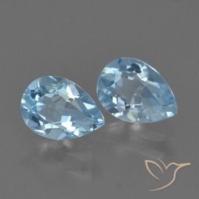 Shop natural 1.63ct Bleu ciel Topaze gems, En forme de poire, from Brésil at GemSelect. In stock, global shipping!