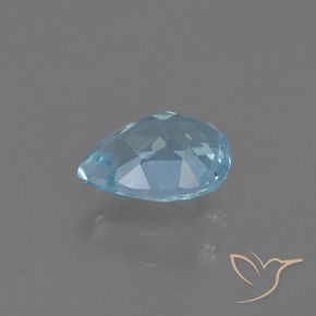 Topaze Bleu ciel naturelle En forme de poire, 0.92 ct, VS