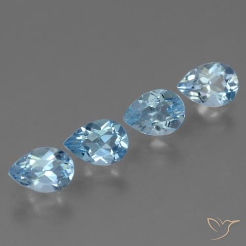 Shop natural 3.49ct Bleu ciel Topaze gems, En forme de poire, from Brésil at GemSelect. In stock, global shipping!