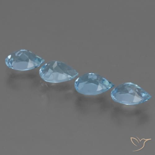 Shop natural 3.49ct Bleu ciel Topaze gems, En forme de poire, from Brésil at GemSelect. In stock, global shipping!