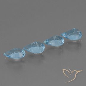 Shop natural 2.79ct Bleu Suisse Topaze gems, En forme de poire, from Brésil at GemSelect. In stock, global shipping!