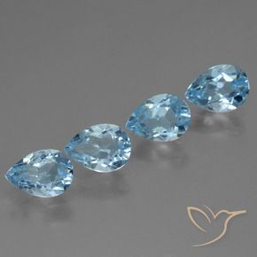 Shop natural 3.27ct Bleu Suisse Topaze gems, En forme de poire, from Brésil at GemSelect. In stock, global shipping!