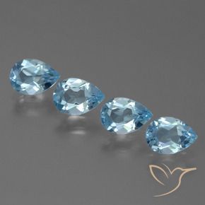 Shop natural 3.00ct Bleu Suisse Topaze gems, En forme de poire, from Brésil at GemSelect. In stock, global shipping!