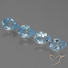 Shop natural 3.12ct Bleu ciel Topaze gems, En forme de poire, from Brésil at GemSelect. In stock, global shipping!