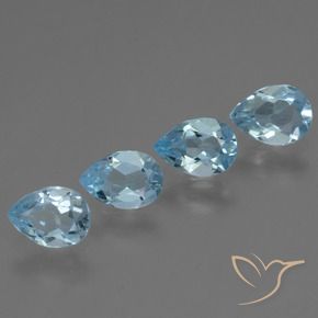 Shop natural 2.80ct Bleu ciel Topaze gems, En forme de poire, from Brésil at GemSelect. In stock, global shipping!
