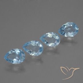 Shop natural 3.02ct Bleu ciel Topaze gems, En forme de poire, from Brésil at GemSelect. In stock, global shipping!