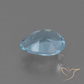 Topaze Bleu Suisse naturelle En forme de poire, 0.89 ct, VS