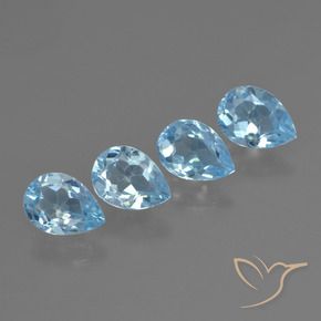 Shop natural 3.15ct Bleu ciel Topaze gems, En forme de poire, from Brésil at GemSelect. In stock, global shipping!
