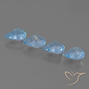 Shop natural 2.83ct Bleu ciel Topaze gems, En forme de poire, from Brésil at GemSelect. In stock, global shipping!