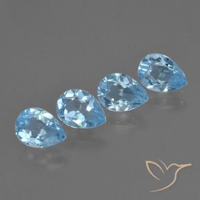 Shop natural 3.25ct Bleu Suisse Topaze gems, En forme de poire, from Brésil at GemSelect. In stock, global shipping!