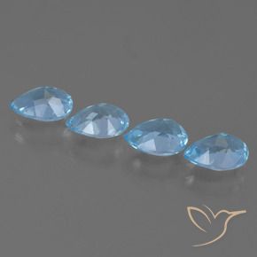 Shop natural 3.25ct Bleu Suisse Topaze gems, En forme de poire, from Brésil at GemSelect. In stock, global shipping!