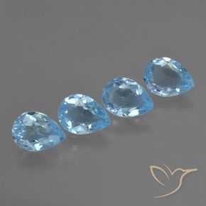 Shop natural 2.87ct Bleu Suisse Topaze gems, En forme de poire, from Brésil at GemSelect. In stock, global shipping!