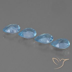 Shop natural 2.87ct Bleu Suisse Topaze gems, En forme de poire, from Brésil at GemSelect. In stock, global shipping!