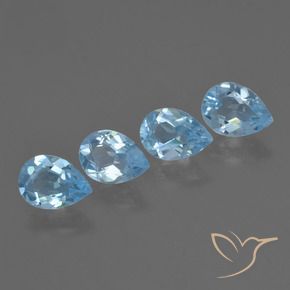 Shop natural 3.04ct Bleu ciel Topaze gems, En forme de poire, from Brésil at GemSelect. In stock, global shipping!