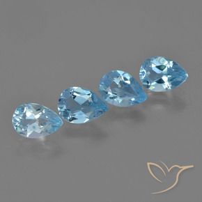 Shop natural 3.30ct Bleu Suisse Topaze gems, En forme de poire, from Brésil at GemSelect. In stock, global shipping!