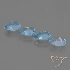 Shop natural 3.30ct Bleu Suisse Topaze gems, En forme de poire, from Brésil at GemSelect. In stock, global shipping!