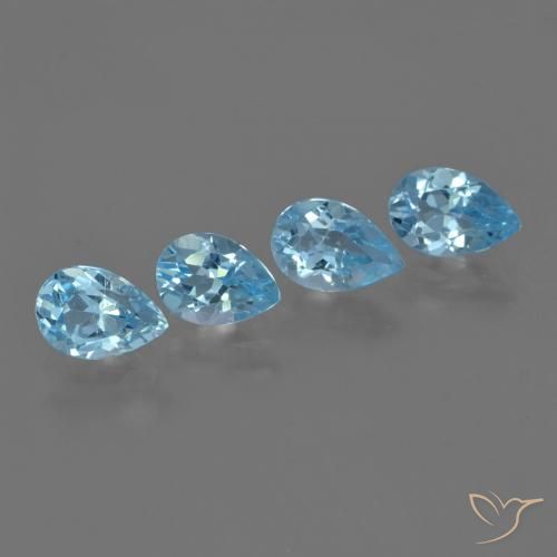 Shop natural 3.11ct Bleu Suisse Topaze gems, En forme de poire, from Brésil at GemSelect. In stock, global shipping!