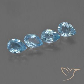 Shop natural 3.04ct Bleu Suisse Topaze gems, En forme de poire, from Brésil at GemSelect. In stock, global shipping!