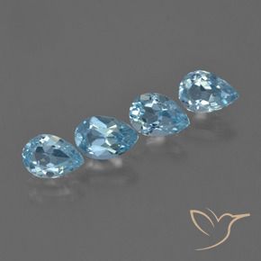 Shop natural 3.17ct Bleu Suisse Topaze gems, En forme de poire, from Brésil at GemSelect. In stock, global shipping!