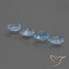 Shop natural 3.17ct Bleu Suisse Topaze gems, En forme de poire, from Brésil at GemSelect. In stock, global shipping!