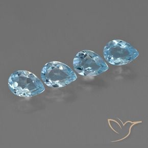 Shop natural 3.39ct Bleu ciel Topaze gems, En forme de poire, from Brésil at GemSelect. In stock, global shipping!