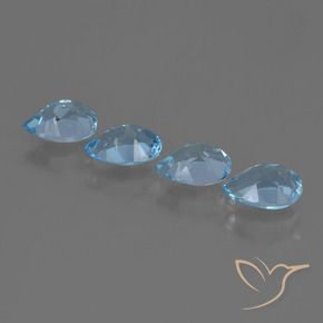 Shop natural 3.42ct Bleu Suisse Topaze gems, En forme de poire, from Brésil at GemSelect. In stock, global shipping!