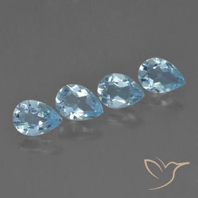 Shop natural 3.16ct Bleu ciel Topaze gems, En forme de poire, from Brésil at GemSelect. In stock, global shipping!