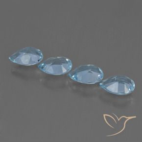 Shop natural 3.16ct Bleu ciel Topaze gems, En forme de poire, from Brésil at GemSelect. In stock, global shipping!