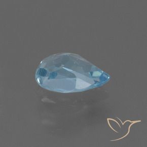 Topaze Bleu ciel naturelle En forme de poire, 0.87 ct, VS