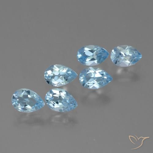Shop natural 2.80ct Bleu ciel Topaze gems, En forme de poire, from Brésil at GemSelect. In stock, global shipping!
